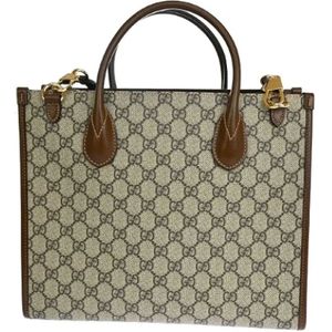 Gucci Vintage, Pre-owned Canvas gucci-bags Bruin, Dames, Maat:ONE Size