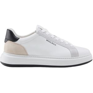 Woolrich, Witte Sneakers voor Schoeisel Wit, Heren, Maat:44 EU