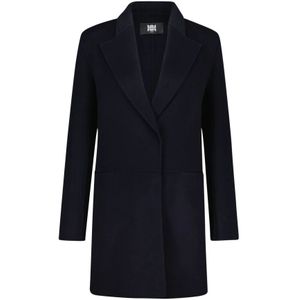 Riani, Single-Breasted Coats Blauw, Dames, Maat:M