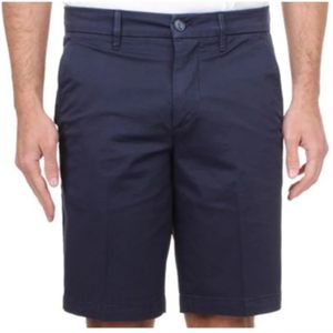 Re-Hash, Korte broeken, Heren, Blauw, W36, Katoen, Rits Bermuda Shorts Slim Fit