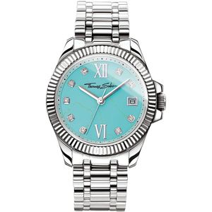 Thomas Sabo, Blauw Stalen Dameskwarts Horloge Grijs, Dames, Maat:ONE Size