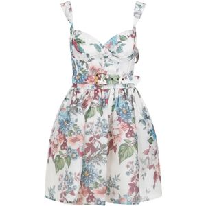 Zimmermann, Bloemen Matchmaker Mini Jurk Veelkleurig, Dames, Maat:M