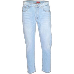 Liu Jo, Jeans, Heren, Blauw, W29, Denim, Blauwe Rits Heren Jeans Veel Zakken