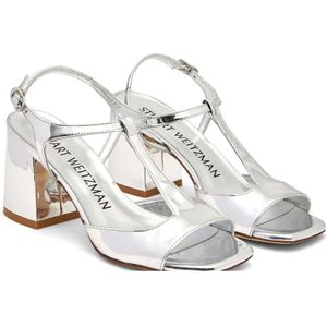 Stuart Weitzman, Schoenen, Dames, Grijs, 39 EU, Sandalen