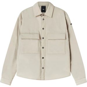 add, Gewatteerd Shirt Beige, Heren, Maat:M