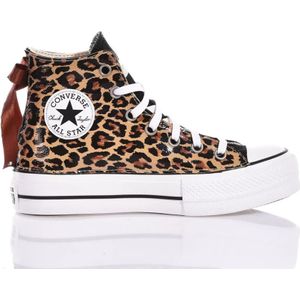 Converse, Schoenen, Dames, Bruin, 35 EU, Leer, Bruine Platform Sneakers Damesschoenen