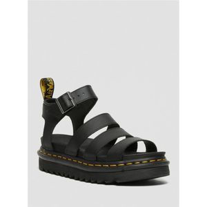 Dr. Martens, Schoenen, Dames, Zwart, 39 EU, Leren Gladiator Sandalen met Blaire Bandje