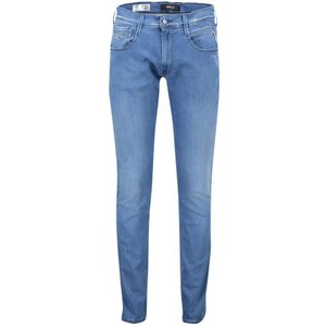 Replay, Blauwe Denim 5-Pocket Broek Blauw, Heren, Maat:W29 L34