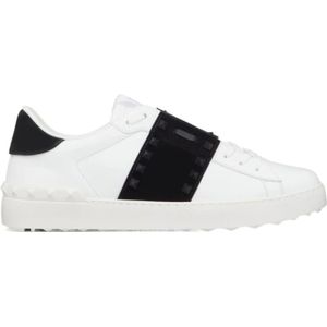 Valentino Garavani, Rockstud Calf-length Sneaker Wit, Heren, Maat:41 1/2 EU