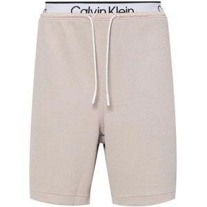 Calvin Klein, Korte broeken, Heren, Beige, L, Polyester, Beige Sport Shorts voor Mannen