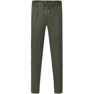 Profuomo, Comfortabele Army Sportcord Chino Groen, Heren, Maat:S