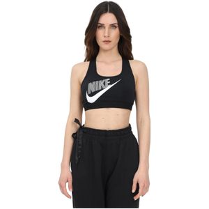 Nike, Tops, Dames, Zwart, S, Polyester, Mouwloze Ondersteunende Top