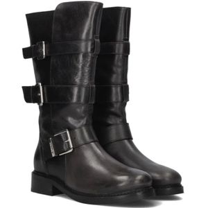 Bronx, Schoenen, Dames, Zwart, 37 EU, Stijlvolle Bikerlaarzen