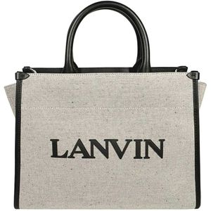 Lanvin, Tassen, Dames, Beige, ONE Size, Katoen, Handbags