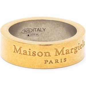 Maison Margiela, Gouden Herenring Klassiek Model Geel, Heren, Maat:L