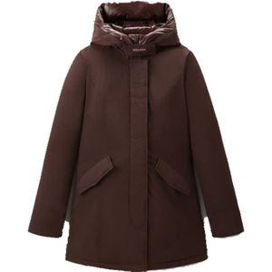 Woolrich, Luxe Arctic Dames Winterjas Bruin, Dames, Maat:XS