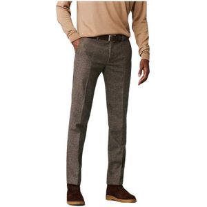 Meyer, Flanellen Ruit Chino Bruin, Heren, Maat:2XL