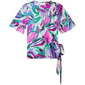 Pom Amsterdam, Blouses & Shirts, Dames, Veelkleurig, XL, tops multicolor