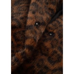 Neo Noir, Jassen, Dames, Bruin, XS, Luipaard Faux Fur Jas