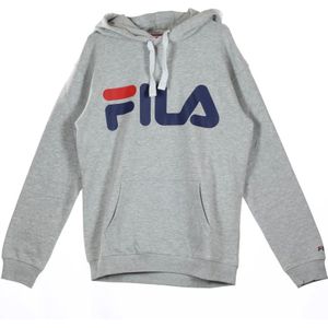 Fila, Sweatshirts & Hoodies, Heren, Grijs, L, Klassieke Logo Hoodie Licht Grijs