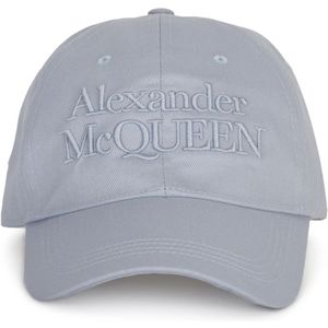 Alexander McQueen, Accessoires, Heren, Grijs, L, Casquette Hoed - Trendy Stijl
