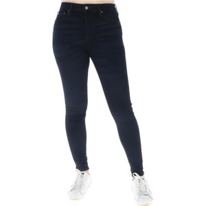 Superdry, Hoge Taille Distressed Jeans voor Vrouwen Blauw, Dames, Maat:W25 L30