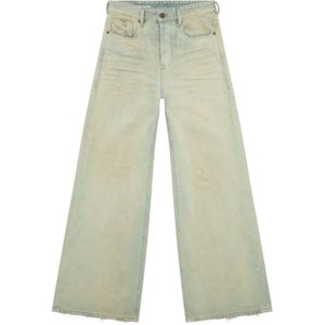 Diesel, Jeans, Dames, Blauw, W28 L32, Katoen, Straight Jeans - 1996 D-Sire