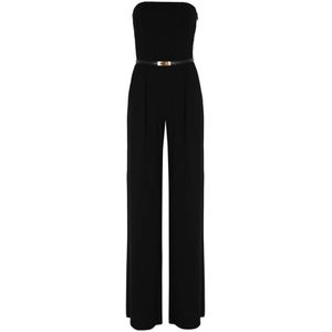 Max Mara Studio, Jumpsuits Zwart, Dames, Maat:L