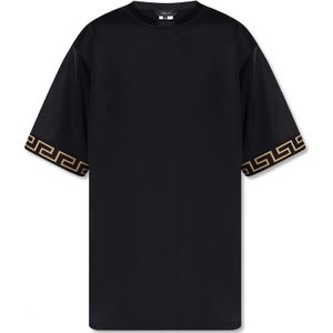 Versace, Tops, Heren, Zwart, M, Trainings T-shirt