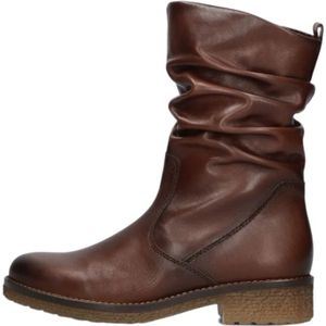 Gabor, Schoenen, Dames, Bruin, 40 EU, Leer, Bruine Enkellaarsjes Casual Stijl