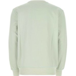 Alexander McQueen, Sweatshirts & Hoodies, Heren, Groen, L, Katoen, Pastelgroen Katoenen Sweatshirt voor Heren