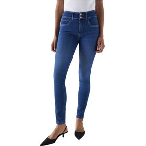 Salsa, Skinny Jeans Blauw, Dames, Maat:W30 L30