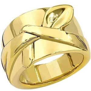 Ines De La Fressange Paris, Vergulde Victoria Tie Ring Geel, Dames, Maat:50 MM