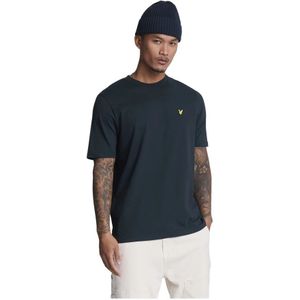 Lyle & Scott, Tops, Heren, Blauw, XL, Adelaars Grafisch T-shirt