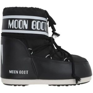 Moon Boot, Schoenen, Dames, Zwart, 36 EU, Leer, Zwarte Sneeuwlaars Nylon Eco-leer