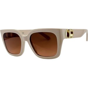 Dior, Accessoires, Dames, Beige, ONE Size, Elegante Urban Square Acetaat Zonnebril