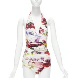 Dolce & Gabbana Pre-owned, Pre-owned, Dames, Wit, S, Tweed, Pre-owned Fabric swimwear