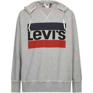 Levi's, Sweatshirts & Hoodies, Heren, Grijs, S, Katoen, Capuchon