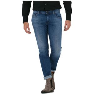 Alberto, Jeans, Heren, Blauw, W38 L34, Denim, Slim Fit Denim Jeans Blauw