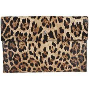 Alexander McQueen, Tassen, Dames, Veelkleurig, ONE Size, Luipaardprint Clutch Zwart