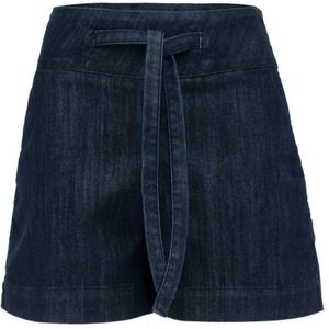 MVP wardrobe, Korte broeken, Dames, Blauw, S, Denim, Donkere Wassing High-Waisted Denim Shorts