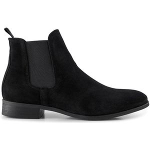 Shoe the Bear, Klassieke Suede Chelsea Boots Zwart, Heren, Maat:42 EU