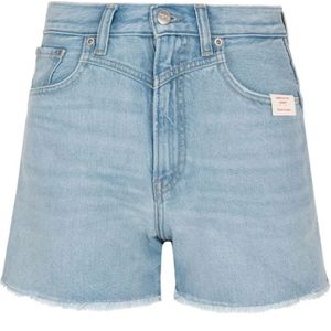 Pepe Jeans, Korte broeken, Dames, Blauw, W31, Katoen, Korte broek