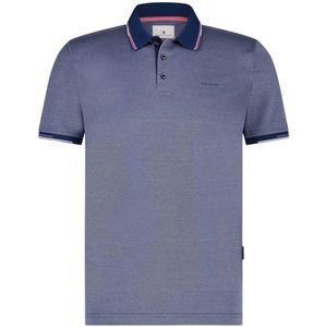 State of Art, Tops, Heren, Blauw, L, Katoen, Polo Shirt Korte Mouw Donkerblauw