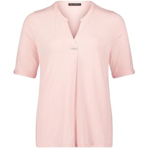 Betty Barclay, Blouses & Shirts, Dames, Roze, 2Xl, Feminine Blouse Shirt met Kraag