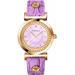 Versace, Vanity rosegold Dameshorloge Geel, Dames, Maat:ONE Size