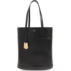 Salvatore Ferragamo, Shopper tas met logo Zwart, Dames, Maat:ONE Size