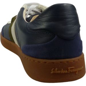 Salvatore Ferragamo, Schoenen, Dames, Blauw, 40 EU, Blauwe Sneakers Stijlvolle Schoenen