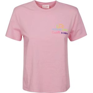 MC2 Saint Barth, Tops, Dames, Roze, L, Katoen, T-Shirts