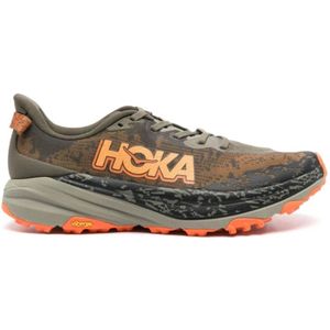 Hoka One One, Schoenen, Heren, Bruin, 42 EU, Multi Colour Sneakers met Vibram® Sole